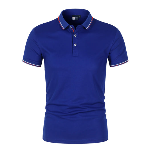 2025 Summer New Men's Polo Shirt Men's Polo Shirt Short Sleeve Polo Shirt New Street Wear Casual Fashion Men's Collar Top